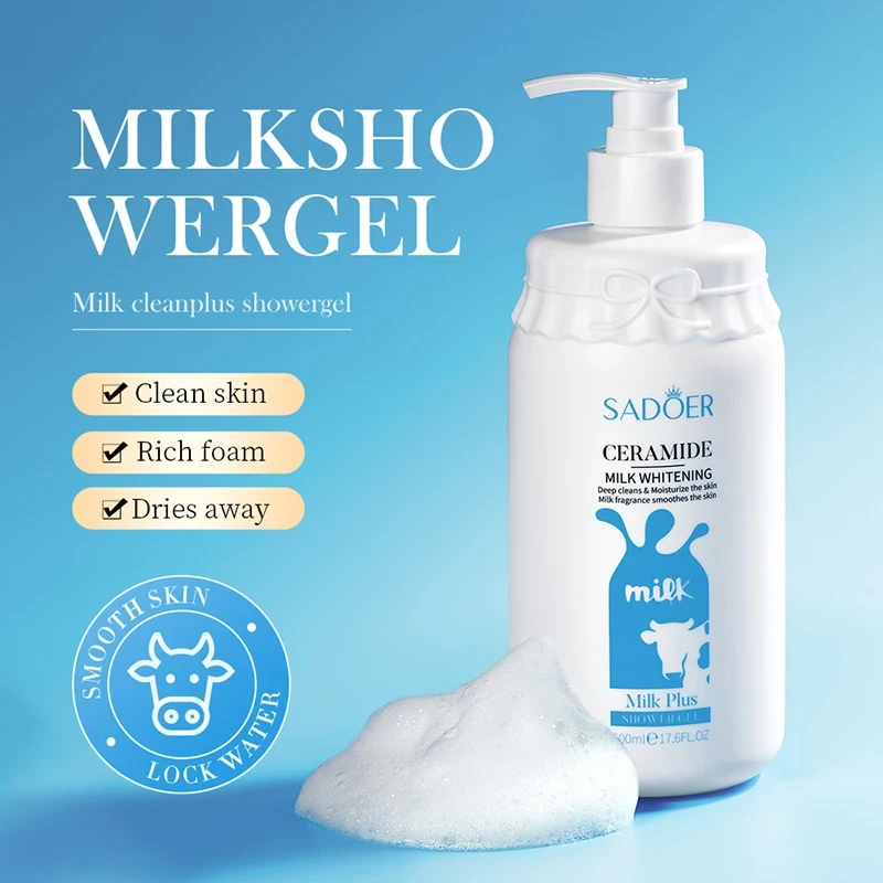 Sadoer Ceramide Milk Whitening Shower Gel