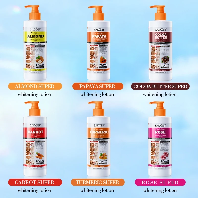 Whitening Lotion with Natural Extracts - 6 Varieties